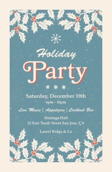 Retro Holiday Party