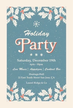 Retro Holiday Party