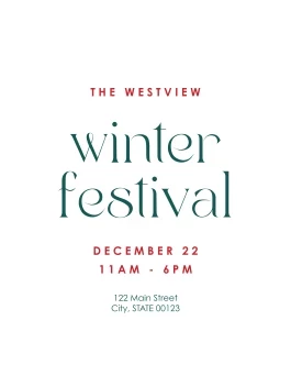 Welcoming Winter Festival