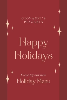 Holiday Menu