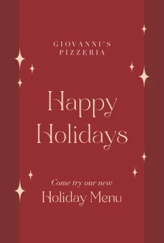Holiday Menu