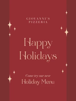 Holiday Menu