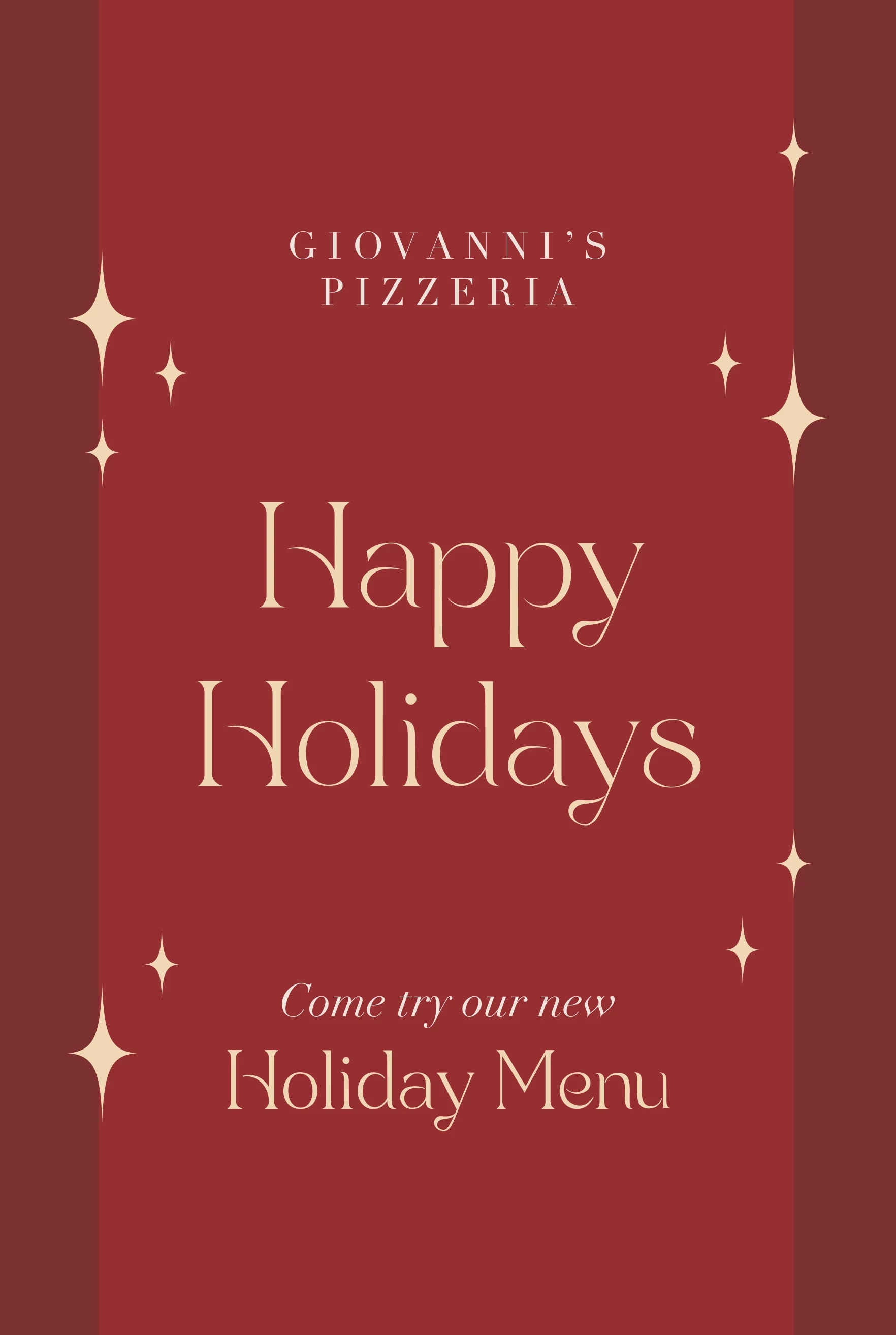 Holiday Menu