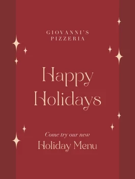 Holiday Menu