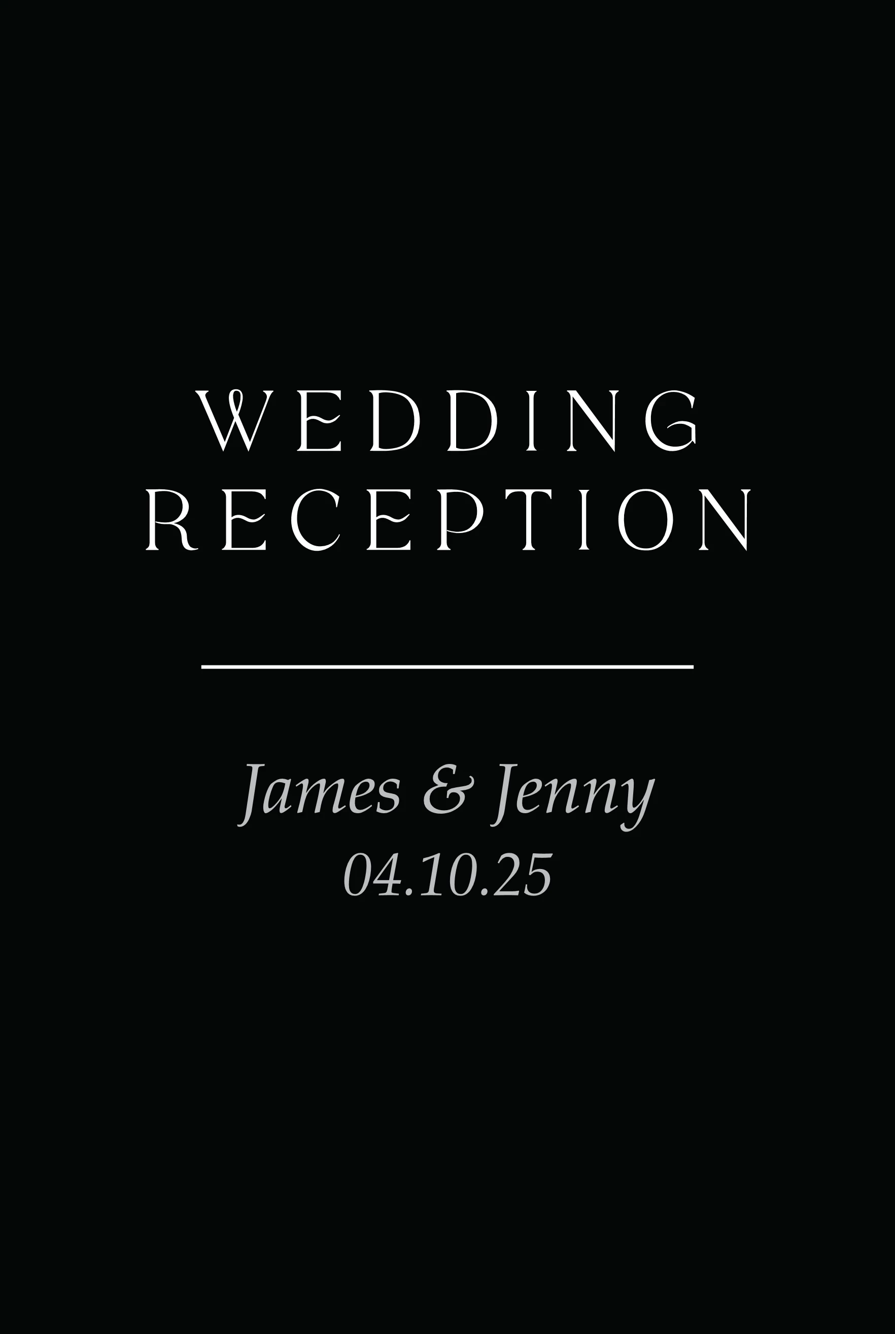 Chic Love and Thanks Reception
