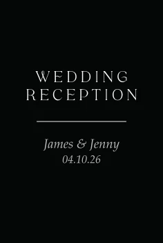 Chic Love and Thanks Reception