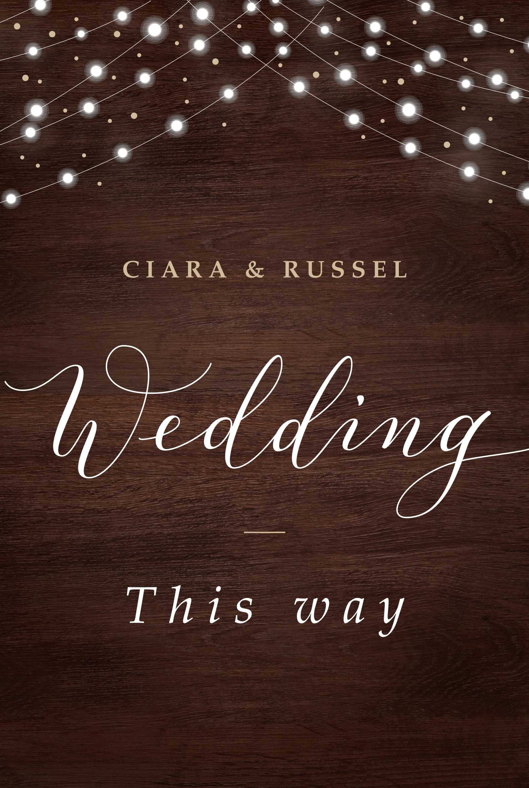 Fairy Lights Wedding This Way