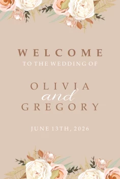 Floral Swirl Welcome