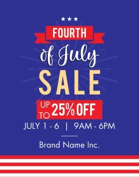 Fourth Of July Sale