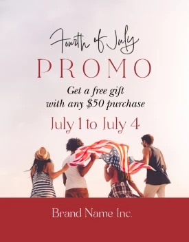 Fourth Of July Modern Message