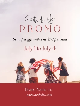 Fourth Of July Modern Message