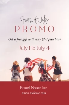 Fourth Of July Modern Message