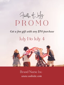 Fourth Of July Modern Message