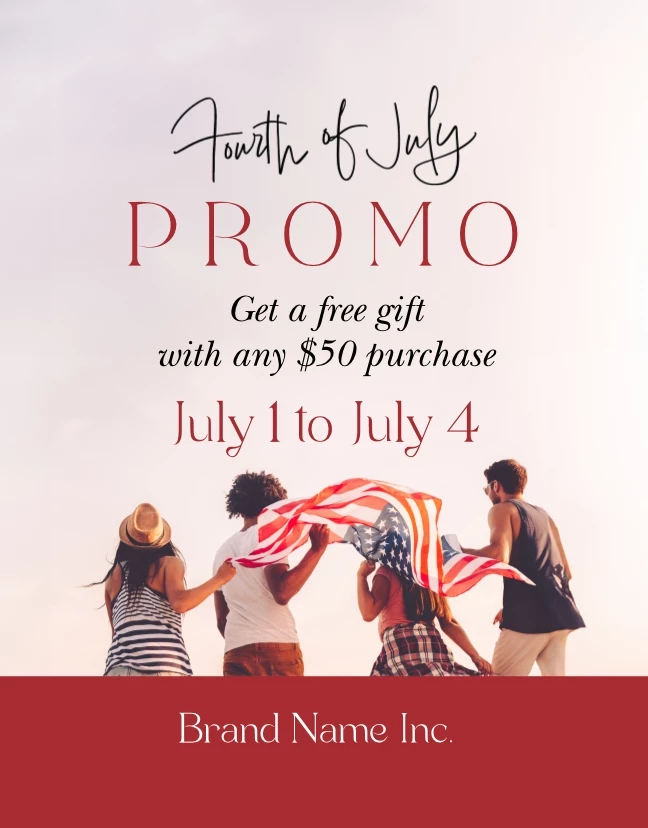 Fourth Of July Modern Message