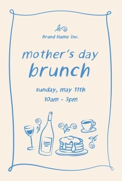 Mother's Day Brunch Illustrations