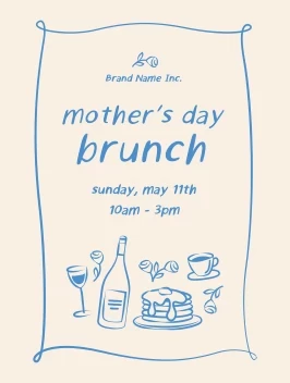 Mother's Day Brunch Illustrations