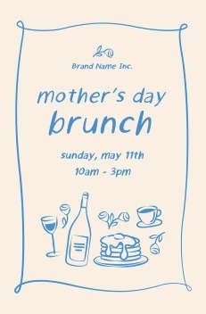Mother's Day Brunch Illustrations