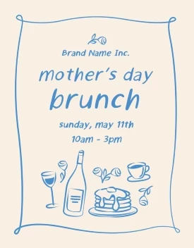 Mother's Day Brunch Illustrations