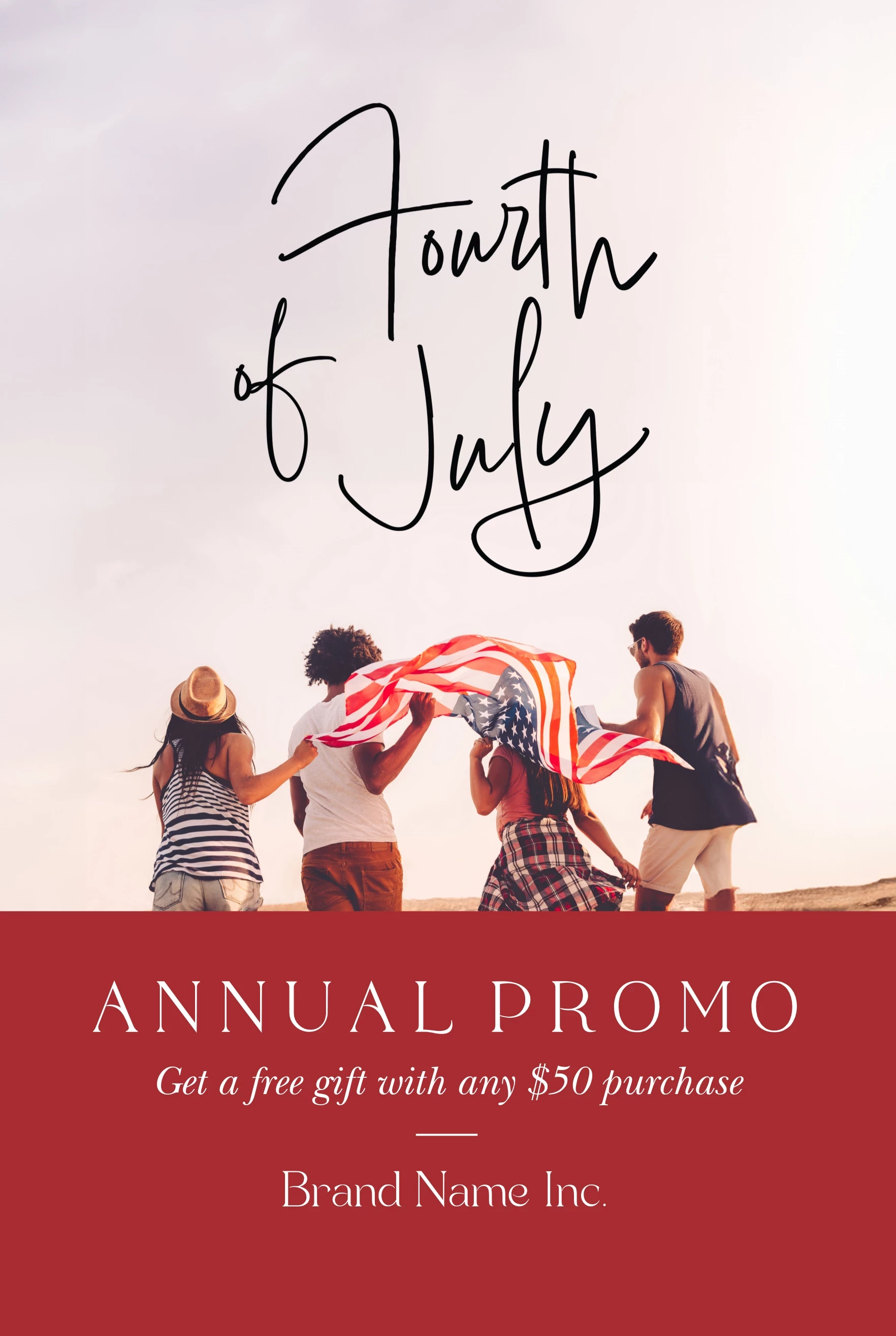 Fourth Of July Modern Message
