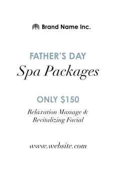Father's Day Spa Packages