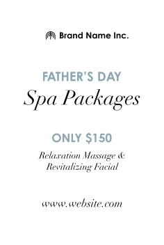Father's Day Spa Packages