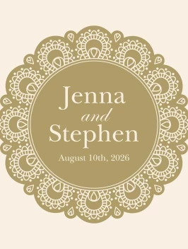 Classic Pattern Wedding Decal