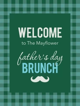 Father's Day Brunch Gingham