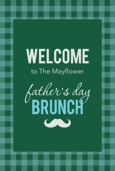 Father's Day Brunch Gingham