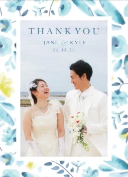 Watercolor Flowers Thank You