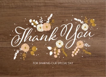 Wood Texture Thank You