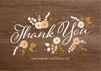 Wood Texture Thank You