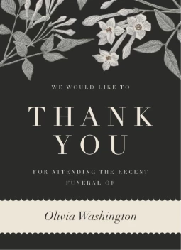 Botanical Lace Thank You