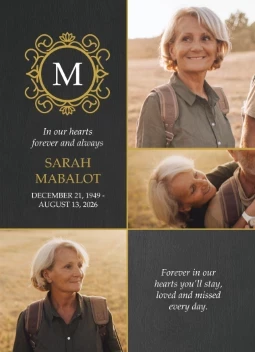 Monogrammed Memorial