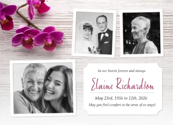 Floral And Wood Memorial