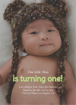 First Birthday Invitation