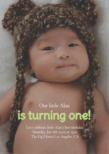 First Birthday Invitation