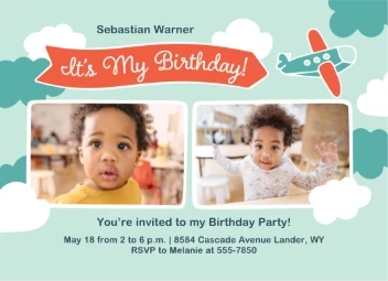 Plane Birthday Banner