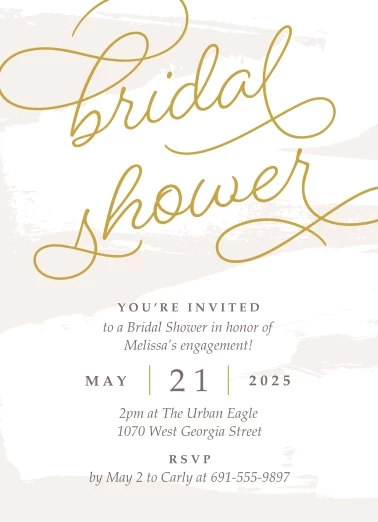 Fancy Script Shower
