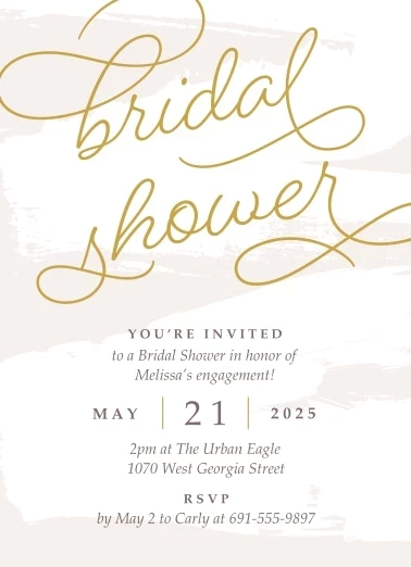 Fancy Script Shower