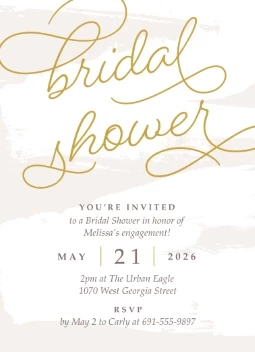 Fancy Script Shower