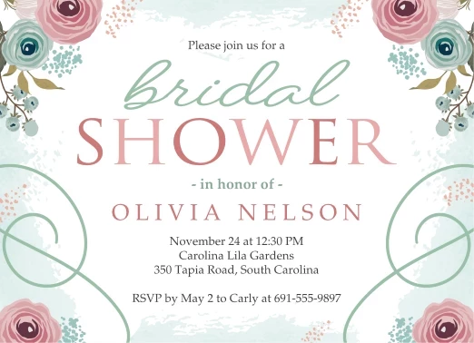 Soft and Feminine Invite