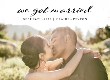 Brushed We Got Married