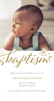 Bee There With Us Baptism