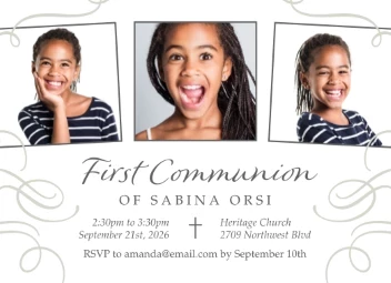 Swirls Collage Communion