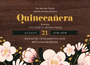 Traditional Flower Quinceañera