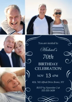 Swirly Surprise Invitation