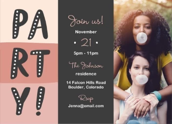 Playful Party Big Text