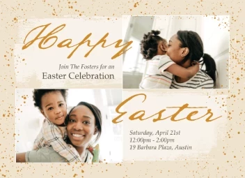 Rustic Easter Invitation