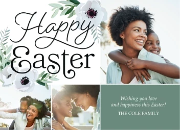 Happy Easter Floral Type