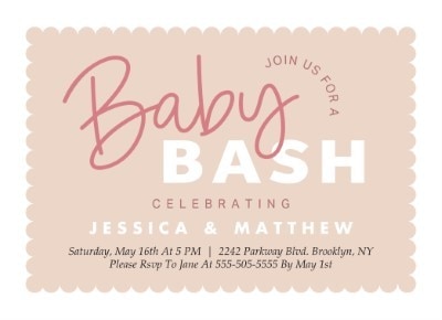 Baby 2024 bash invitation